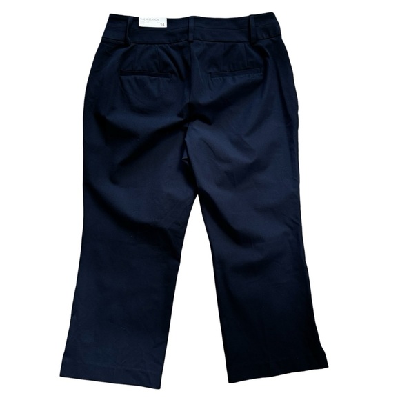 Lane Bryant Sz 14 Capri Pants 4 Season Collection Flex Magic Waistband Navy NWT - Picture 2 of 12